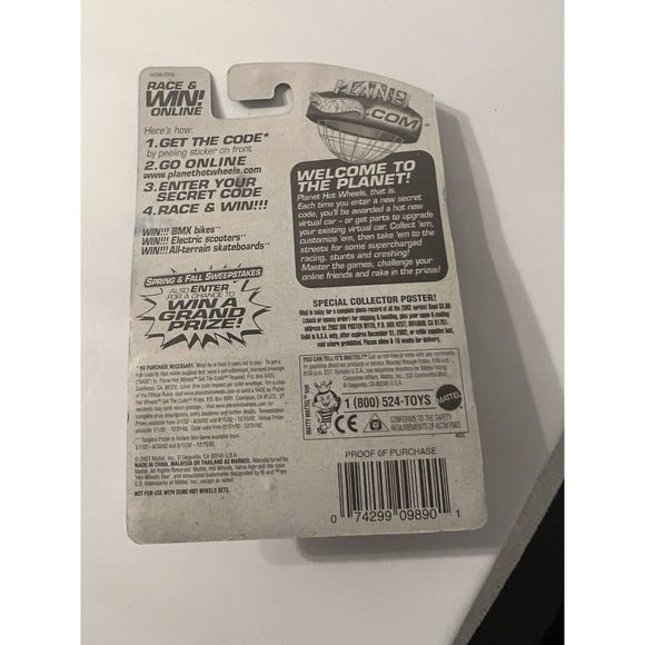 2002 Hot Wheels #218 BABY BOOMER with Happy Birthday w/5 Spoke - Picture 4 of 4